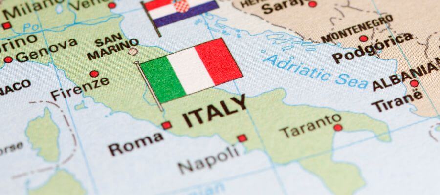フィナンシェ 商品説明挿入画像 イタリア地図